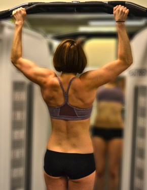 I happen to love pull ups although posing for this picture while Ryan took numerous shots wasn't very much fun! :-P