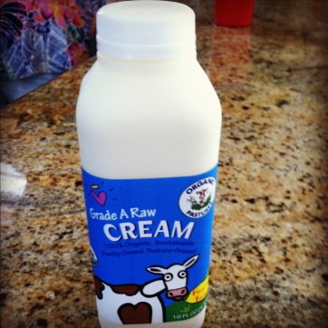 Raw milk cream...even better!