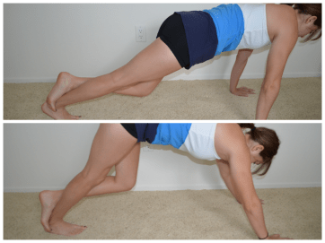 crossed ankle calf stretch
