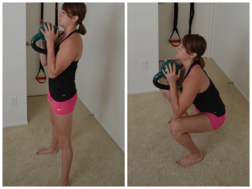 kettlebell front squat