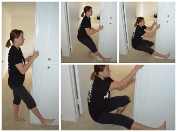 assisted single leg squat