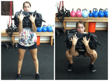 sandbag squat