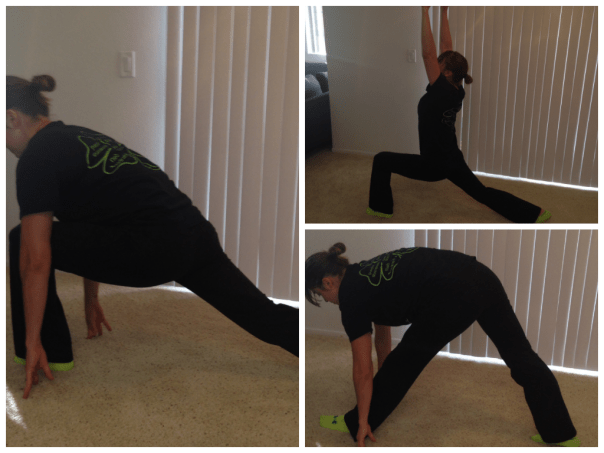 crescent to hamstring stretch