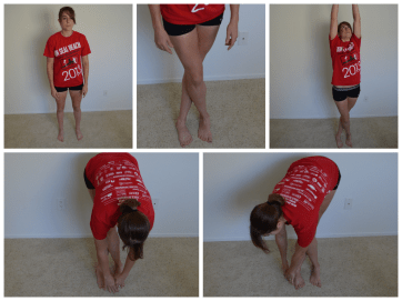 standing IT Band and Hamstring Stretch