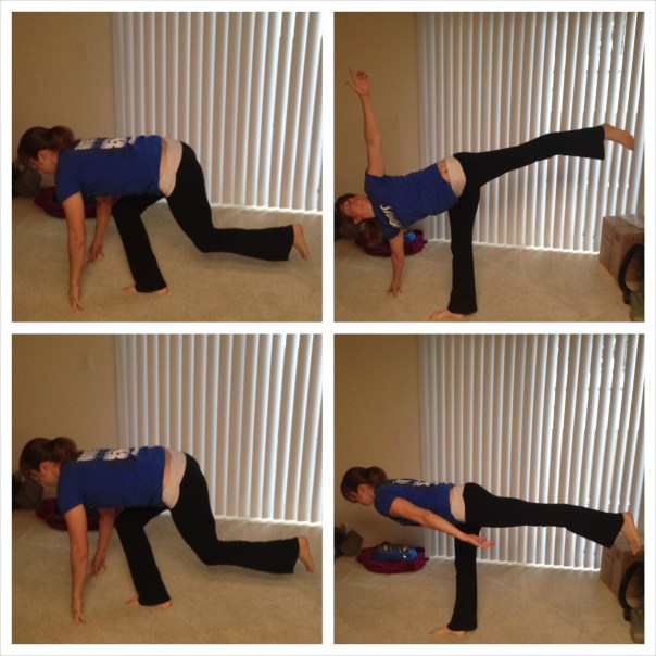 warrior III to half moon